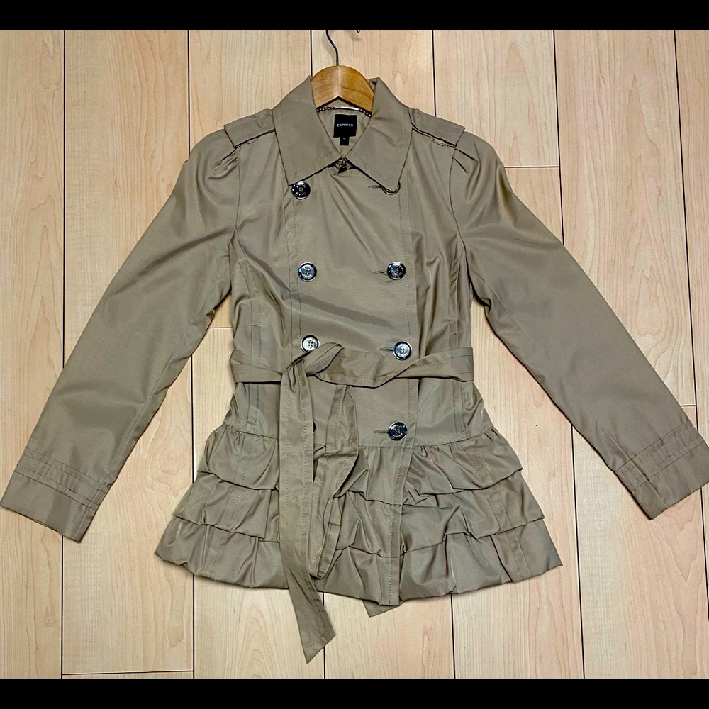 Express Khaki light Dress Coat
